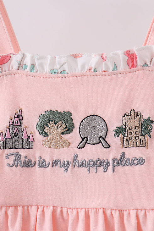 Happy Place Embroidered Dress