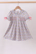 Summer garden smocked ruffle dress