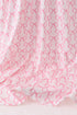 Pink bow ruffle tiered dress