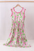 Pink floral dress