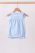 Blue jacquard embroidery bubble
