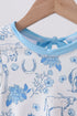Blue farm print rashguard