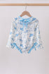 Blue farm print rashguard