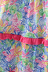 Tropical floral smocked tiered dress