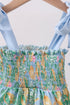 Green lemon smocked bow bloomer set
