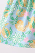Green lemon smocked bow bloomer set
