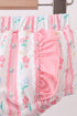Blush floral print ruffle 2pc swimsuit