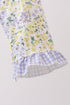 Floral mermaid applique rashguard