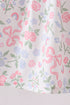 Pink floral bow smocked ruffle dress