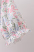 Pink floral smocked mom dress