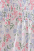 Pink floral smocked mom dress
