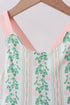 Green floral stripe pocket dress