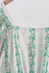 Green floral stripe dress (length 41.33in)