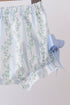 Blue character applique ruffle bloomer set