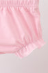 Pink carousel print ruffle bloomer set
