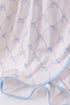 Blue bow ribbon print dress