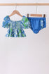 Ocean garden splash ruffle 2pc set