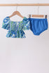 Ocean garden splash ruffle 2pc set