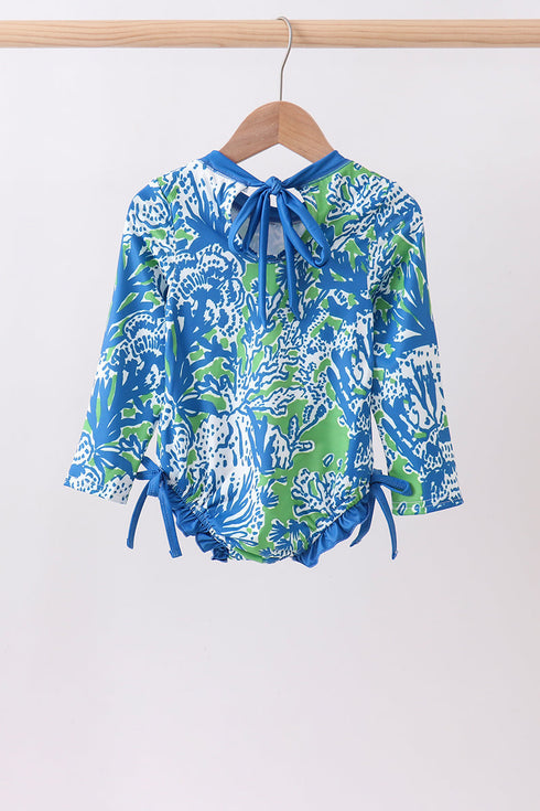 Ocean garden splash rashguard