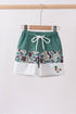 Camouflage duck embroidery swim trunks