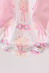 Pink bow castle ruffle bubble