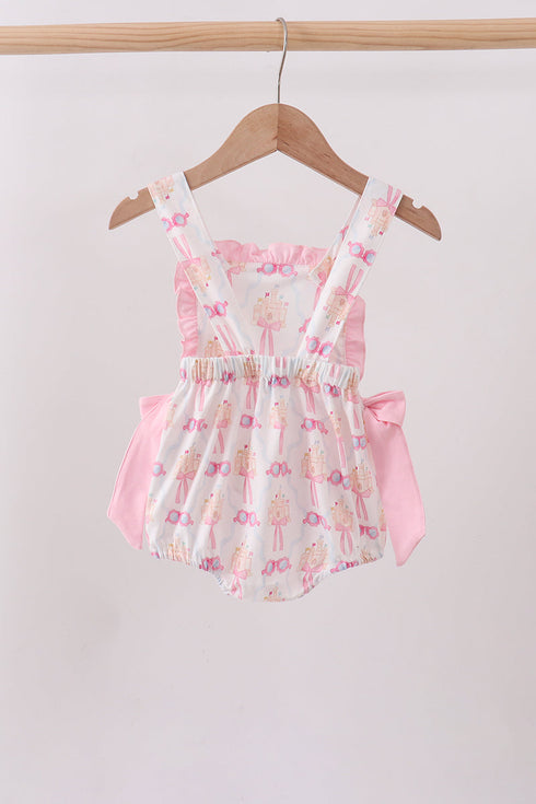 Pink bow castle ruffle bubble