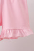 Pink bow castle ruffle shorts set
