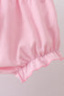 Lavender Smocked Embroidered Bow Jacquard Bloomer Set
