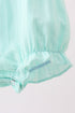 Green Marine Embroidered Jacquard Bubble
