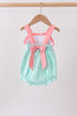 Green Marine Embroidered Jacquard Bubble