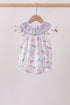Purple Sea Turtle Smocked Bubble