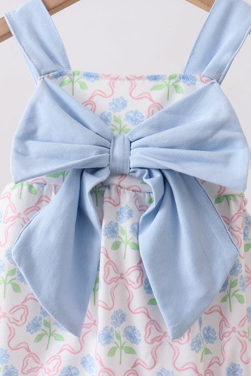 Blue Hydrangea Bow Bubble