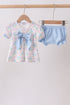 Blue Hydrangea Bow Bloomer Set