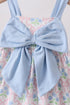 Blue Hydrangea Bow Dress