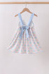 Blue Hydrangea Bow Dress
