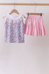 Floral Lace Skirt Set