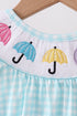 Blue Umbrella Smocked Bubble