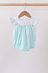 Blue Umbrella Smocked Bubble