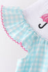 Blue Umbrella Smocked Set