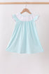 Blue Umbrella Smocked Dress