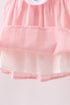 Pink Princess Embroidered Jacquard Dress