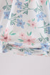 Blue Floral Smocked Ruffle Bubble