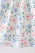 Blue Floral Smocked Dress