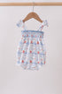 Blue Sailboat Smocked Bubble