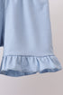 Blue Sailboat Smocked Set
