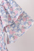 Blue Floral Smocked Women Dress