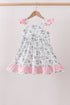Pink Cowboy Ruffle Dress