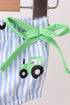 Blue Tractor Stripe UPF Swim Set