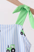 Blue Tractor Stripe UPF Swim One-Piece