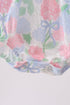 Blue Hydrangea Smocked Pearl Bubble